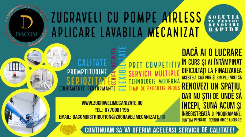 Dacom Auto Distribution - Zugraveli mecanizate